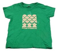 Zelené tričko s potiskem