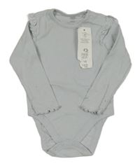 Nové - Světlemodré žebrované body s madeirou F&F