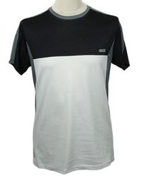 Pánské černo-šedo-bílé sportovní tričko zn. Asos 