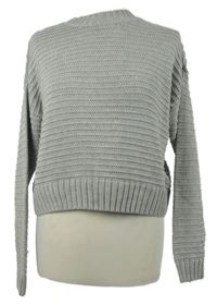 Dámský šedý crop svetr H&M