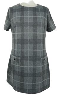 Dámské šedé kostkované šaty Dorothy Perkins 