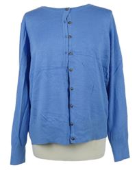 Dámský světlemodrý propínací lehký svetr Dunnes 