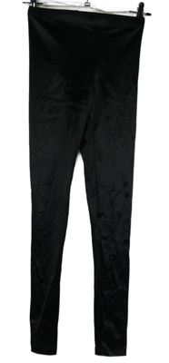 Dámské černé lesklé legíny H&M