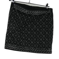 Dámská černá minisukně s korálky Simple City