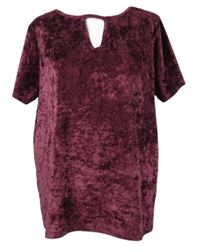 Dámské purpurové sametové tričko George 