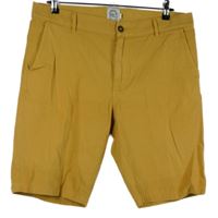 Pánské okrové plátěné chino kraťasy RVLT vel. 32