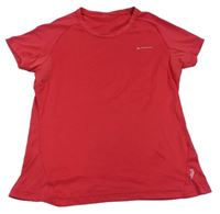 Tmavorůžové sportovní funkční tričko s logem zn. Quechua