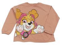 Světlerůžová lehká mikina s Paw PAtrol Nickelodeon