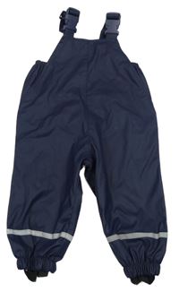 Tmavomodré nepromokavé podšité lacláče s proužkem x-mail