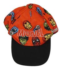Červeno-černá kšiltovka s Avengers Primark vel.122-140