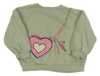 Khaki mikina s kabelkou River Island