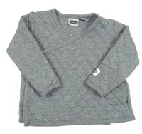 Šedá prošívaná propínací mikina Lily & Dan