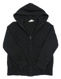 Černá propínací mikina s kapucí H&M