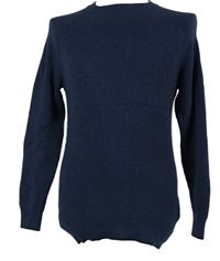 Pánský tmavomodrý žebrovaný svetr C&A