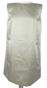 Dámská smetanová halenková tunika s volnými zády s mašlí H&M