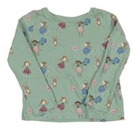 Zelené triko s vílami M&Co.