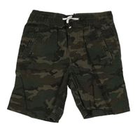 Khaki army plátěné kraťasy Denim Co.
