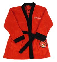 Červený chlupatý župan s Angry Birds