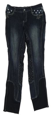 Tamvomdoré jezdecké rifle s hvězdami Equilibre