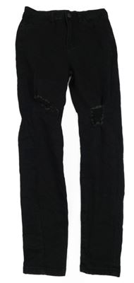 Černé skinny rifle Shein