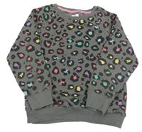 Tmavošedo-barevná vzorovaná mikina Next