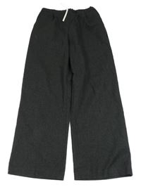 Tmavošedé široké kalhoty Zara