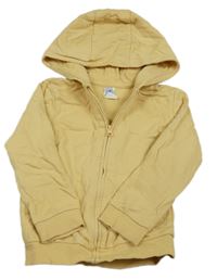 Žlutá propínací mikina s kapucí H&M