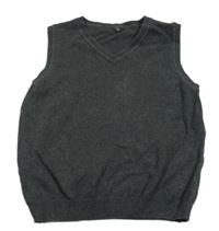 Tmavošedá pletená vesta George