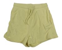 Citronové teplákové kraťasy H&M