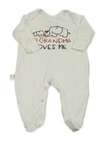 Bílá overal s nápisem a slonem