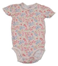 Světlerůžové květované body H&M