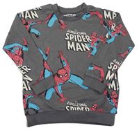 Tmavošedá mikina se Spidermanem Marvel