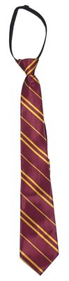 Tmavorůžovo-žlutá pruhované saténová kravata