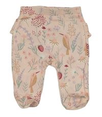 Světlerůžové polodupky s kytičkami a volánky So Cute