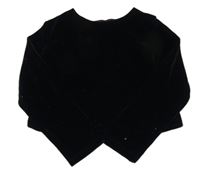 Černé sametové crop triko St. Bernard 