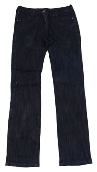 Tmavomodré rifle s kamínky 