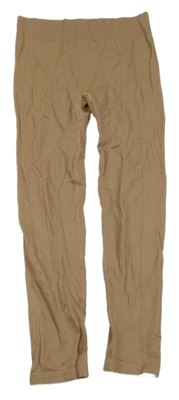 Béžové žebrované spodní legíny F&F