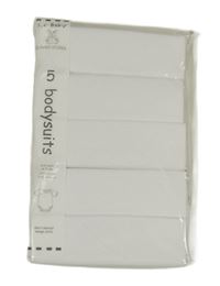 Nové - 5pack bílé body s krátkým rukávem Dunnes