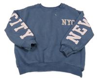 Modrá mikina s nápisem George