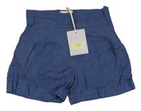 Nové - Tmavomodré sukňové kraťasy Oh My London