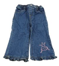 Tmavomodré rifle s princeznami 