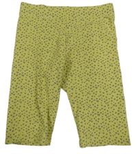 Béžovozelené legínové kraťasy se srdíčky Zara