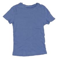 Modré žebrované tričko Primark