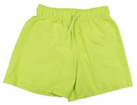 Neonově zelené plážové kraťasy H&M