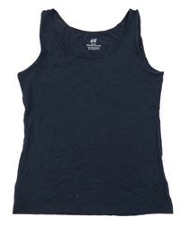 Tmavomodrý top H&M