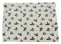 Bílá plyšová deka se vzorem 