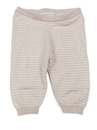 Pudrovo-bílé pruhované pletené tepláky zn. the little white company