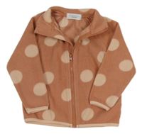 Starorůžovo-pudrová fleecová propínací mikina PRIMARK