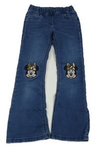 Modré flare teplákové rifle s Minnie s flitry C&A