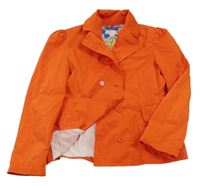 Tmavooranžový šusťákový jarní kabát s límečkem ORIGINAL MARINES